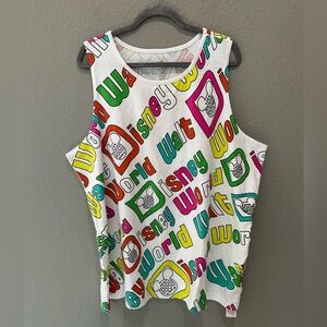 Walt Disney AOP Tank T Shirt Men’s XL EUC